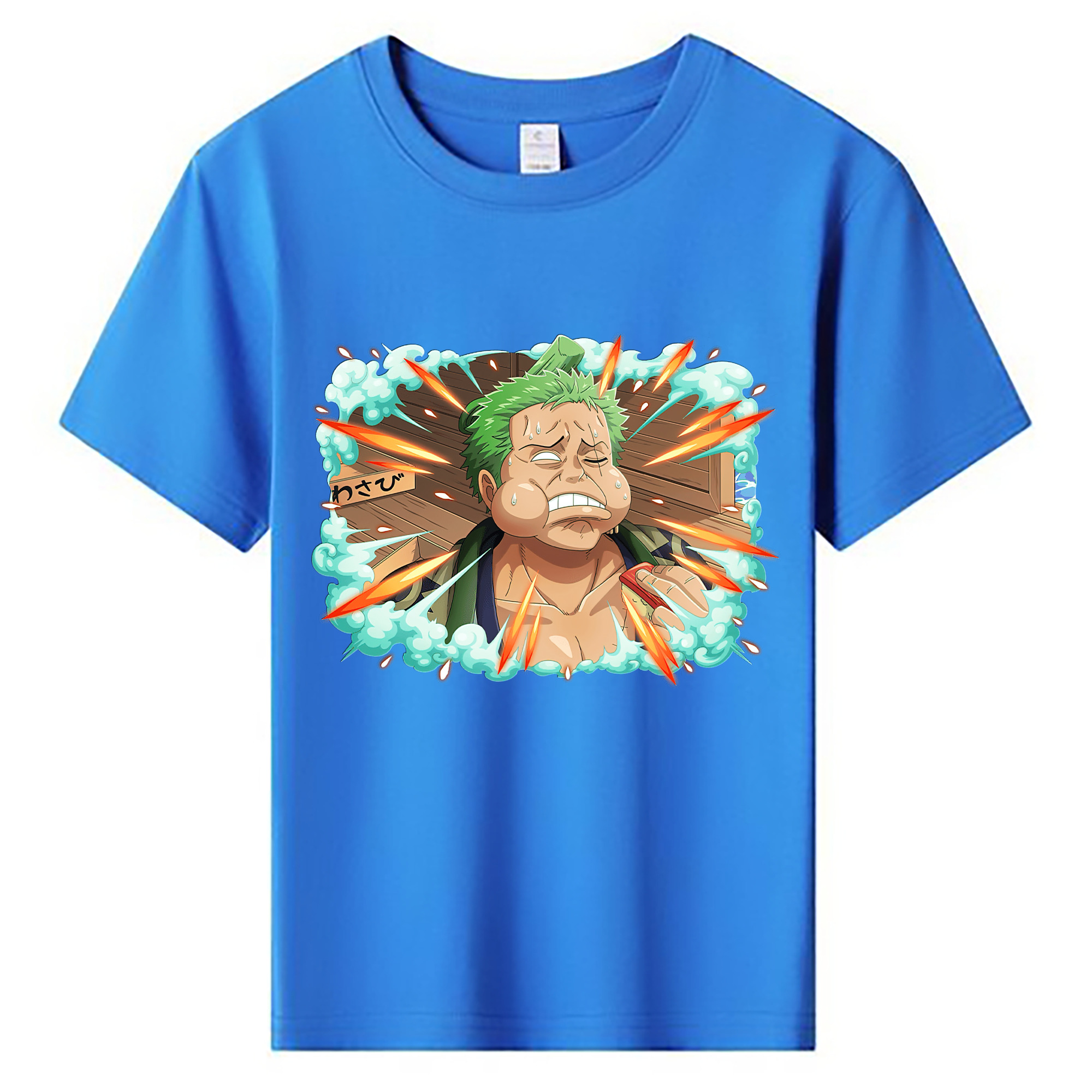 ワンピース ロロノア・ゾロ ONE PIECE Roronoa Zoro 綿100％キッズTシャツ（フロントプリント）